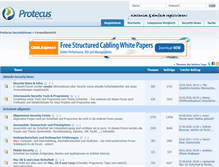 Tablet Screenshot of board.protecus.de